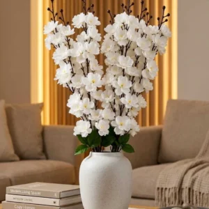White Cherry Blossom Artificial Flower